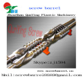 Double Parallel Twin Screw Barrel Bimetallic Twin Parallel Screw Barrel For Pvc Sheet Extruder 